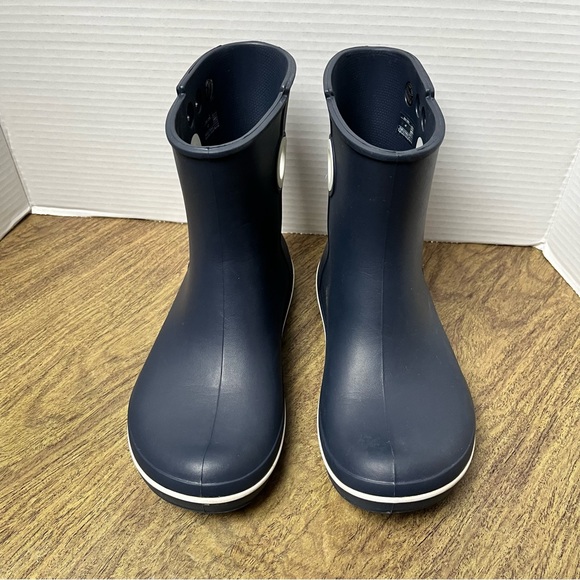 Crocs Jaunt‎ Shorty Rain Boot Navy Blue Rain Boots Size 7 - Picture 4 of 9
